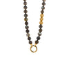 LABRADORITE W/ GOLD BEADS NECKLACE