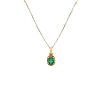 EMERALD OVAL PENDANT