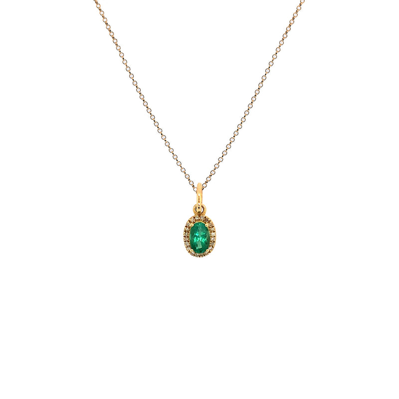 EMERALD OVAL PENDANT