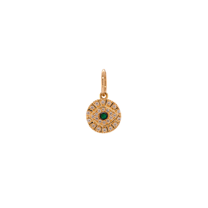 BABY DIAMOND EVIL EYE PENDANT