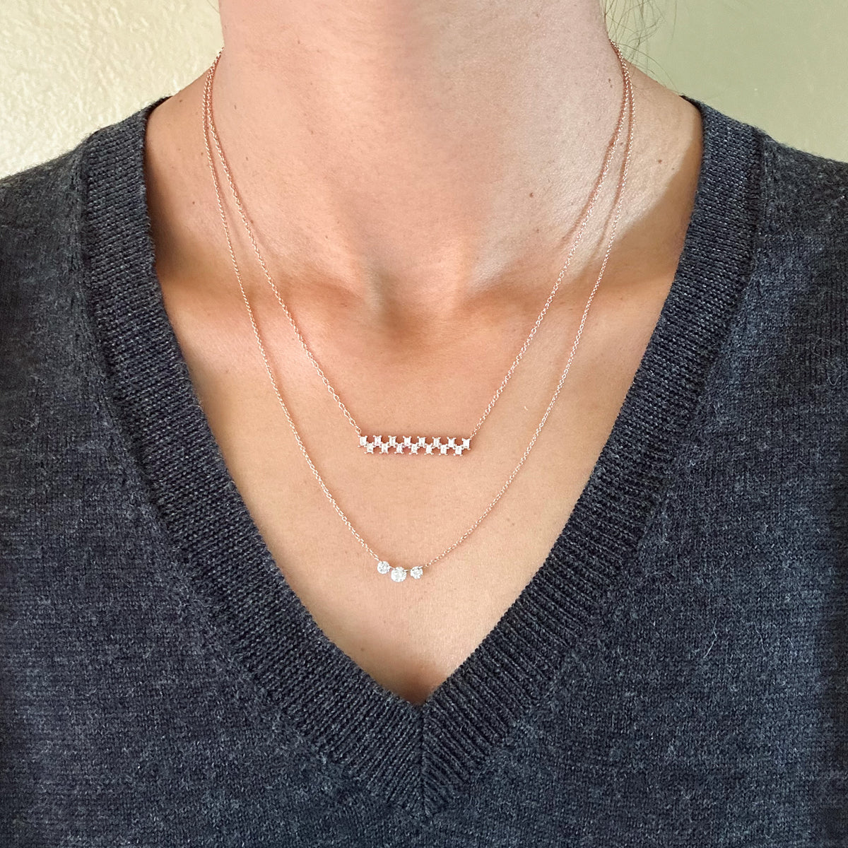 FLOATING DIAMOND NECKLACE