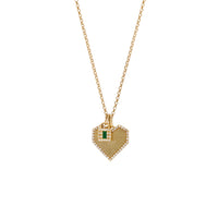 "HEART LOCK" CHARM NECKLACE